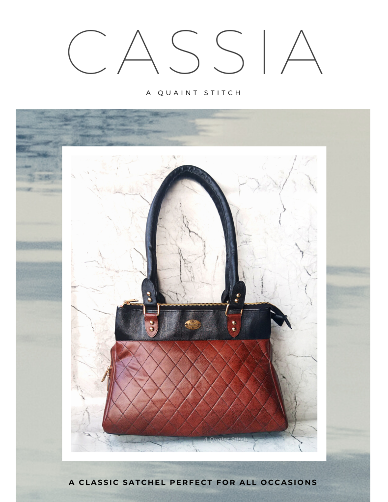 Cassia Leather Satchel, Deep Azure